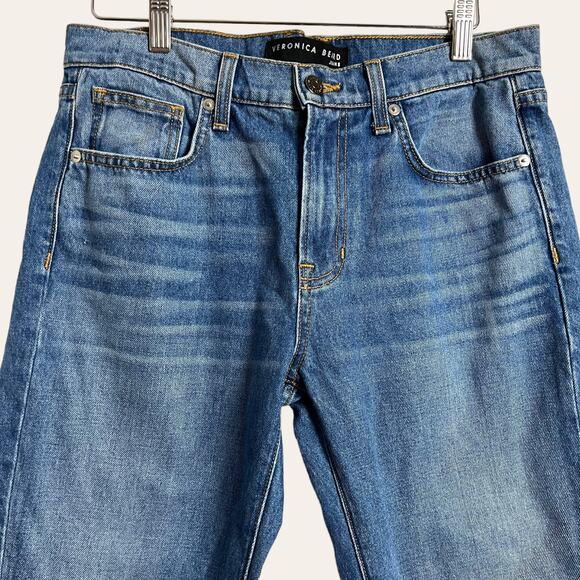 Veronica Beard High Waist Tapered Denim Blue Jeans Size 26 - Picture 2 of 5